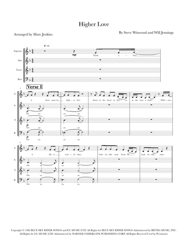 Higher Love (arr. Marc Jenkins)