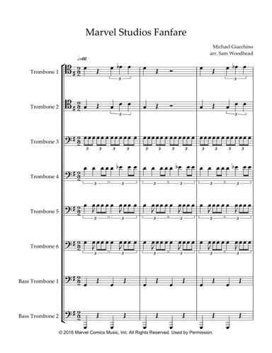 Marvel Studios Fanfare 3 (arr. Sam Woodhead)