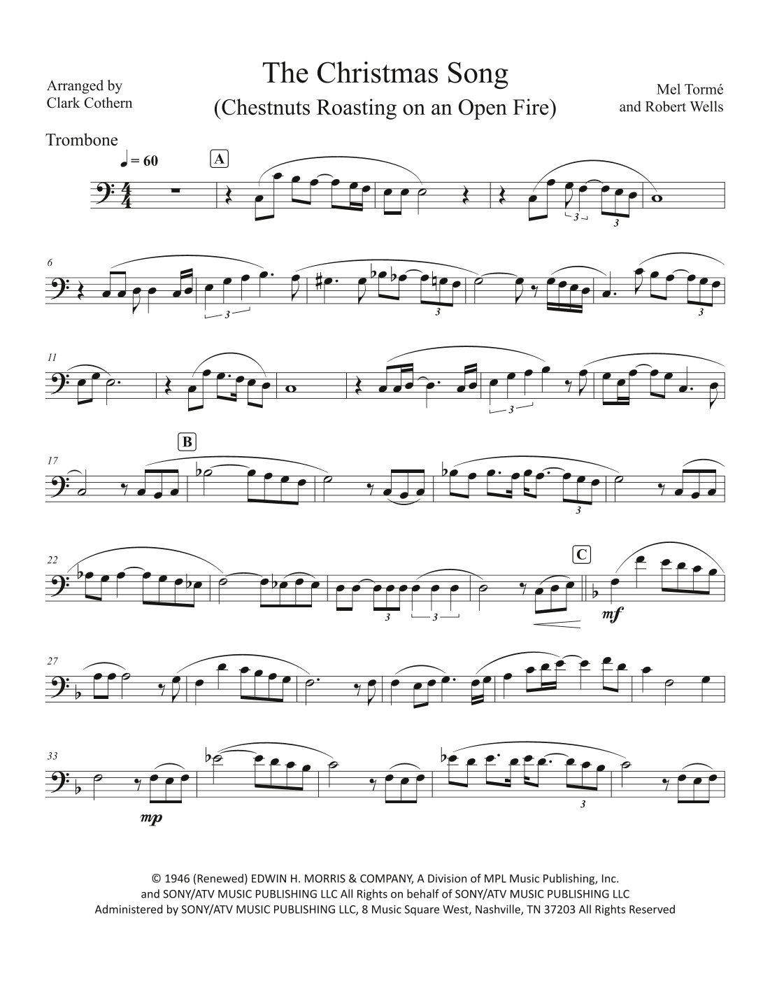 The Christmas Song (chestnuts Roasting On An Open Fire) (arr. Clark Cothern)