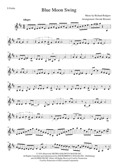 Blue Moon (arr. Davide Bizzarri)