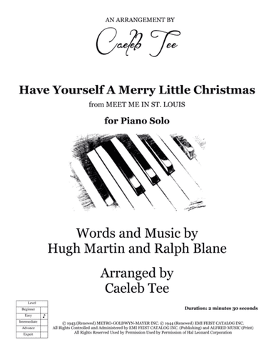 Have Yourself A Merry Little Christmas  from MEET ME IN ST. LOUIS (arr. Caeleb Tee)