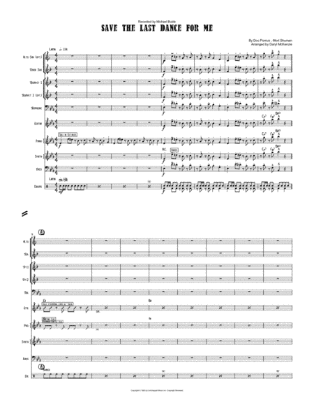 Save The Last Dance For Me (arr. Daryl McKenzie)