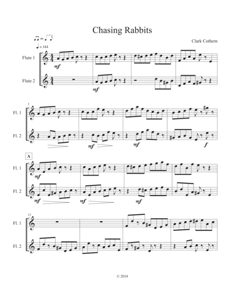 Chasing Rabbits (Flute Duet)