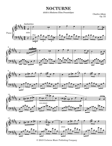 Nocturne, Op. 22 - Alkan (arr. Theoria Music)