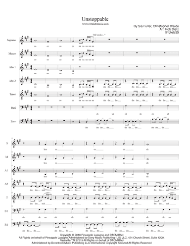 Unstoppable (arr. Rob Dietz)
