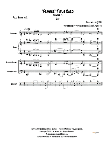 Frasier Cues (arr. Patrick Sheehan)