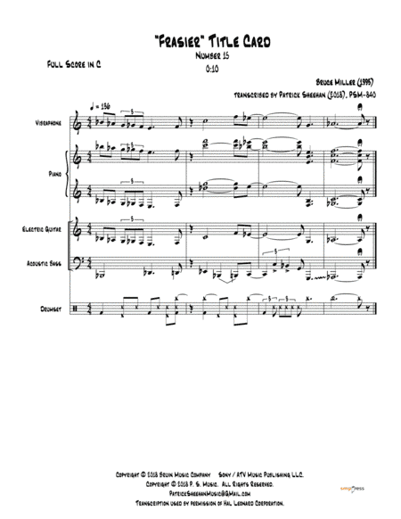 Frasier Cues (arr. Patrick Sheehan)