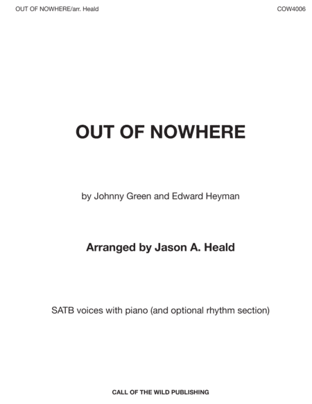 Out Of Nowhere (arr. Jason A. Heald)