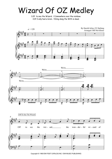 The Wizard Of Oz "selection" (arr. Bill McAllister)