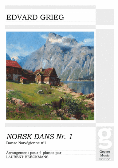 Grieg - Norwegian Dance no.1 - 4 pianos (arr. Laurent Beeckmans)