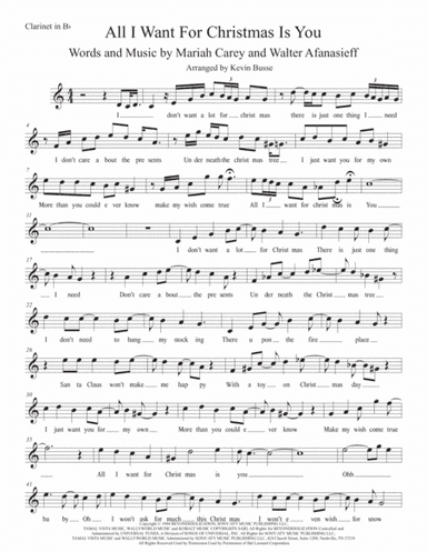 All I Want For Christmas Is You (arr. Kevin Busse)