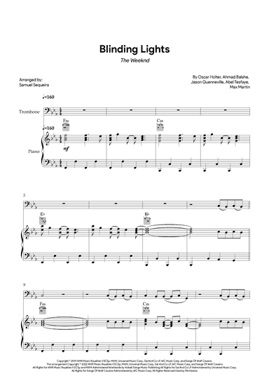 Blinding Lights (arr. Samuel Sequeira)