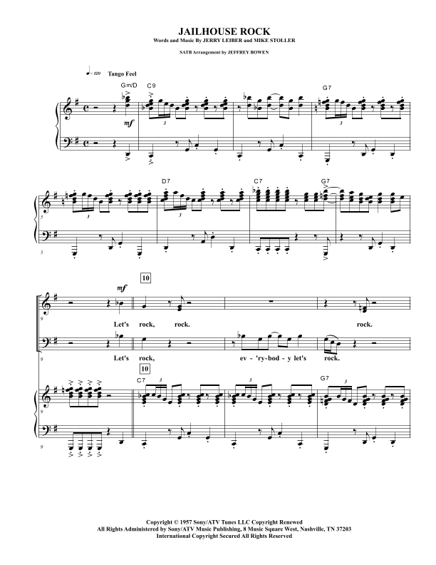 Jailhouse Rock (arr. Jeffrey Bowen)