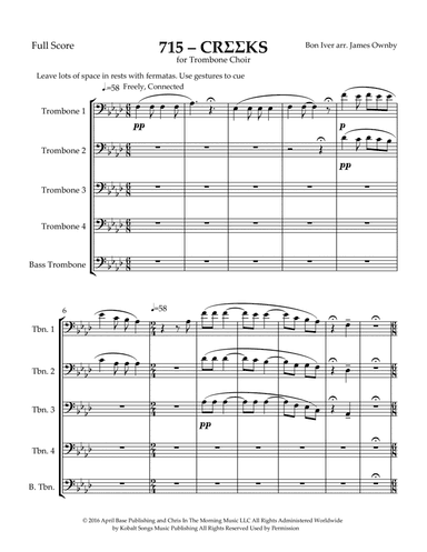 715 - Creeks (arr. James Ownby)