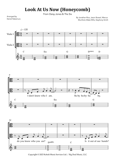 Look At Us Now (honeycomb) (arr. Daniel Nakamura)