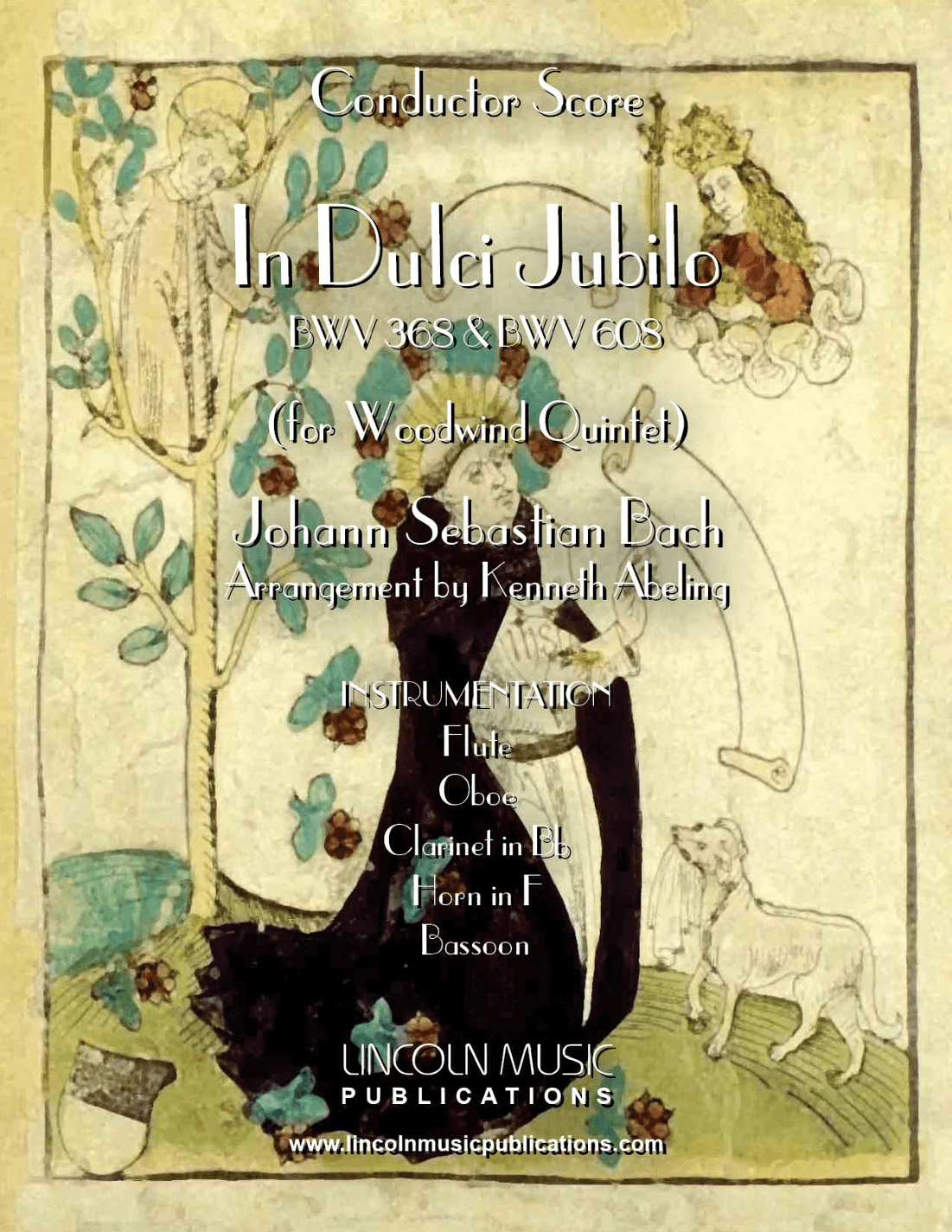In dulci jubilo BWV 368 and 608 for (Woodwind Quintet) (arr. Kenneth Abeling)
