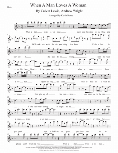 When A Man Loves A Woman (arr. Kevin Busse)