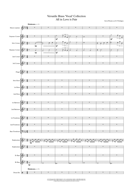 All In Love Is Fair (arr. Kevin P Holdgate)