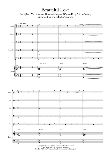 Beautiful Love (arr. Davi Rocha Campos)