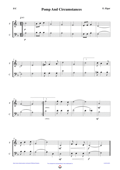 Pomp and Circumstances (easy brass duet Nb. 4 - F/C) (arr. Josef STASTNY)