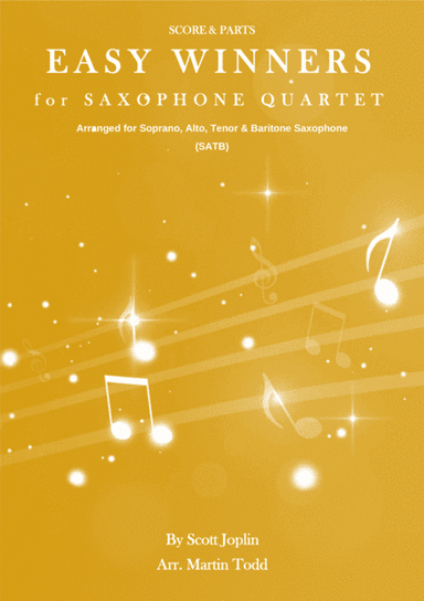 Easy Winners for Saxophone Quartet (SATB) (arr. Martin Todd)