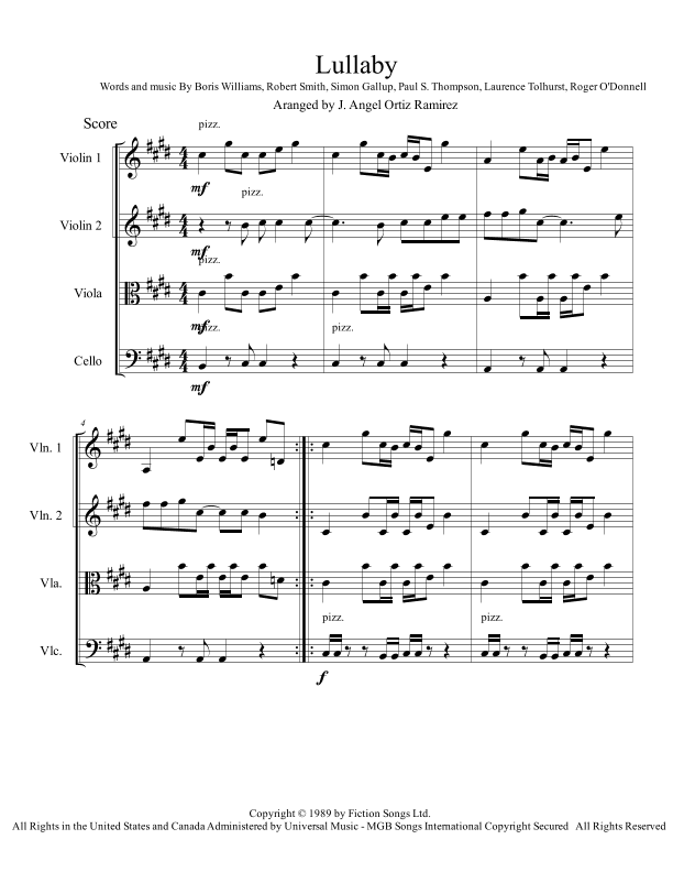 Lullaby (arr. Angeluz ramwagmoz)