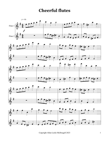 Cheerful flutes