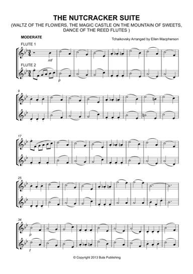 THE NUTCRACKER SUITE - FLUTE DUET - (Waltz of the Flowers, The Magic Castle on the Mountain of Sweet (arr. Ellen Macpherson)