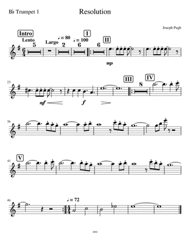 Resolution for Orchestra