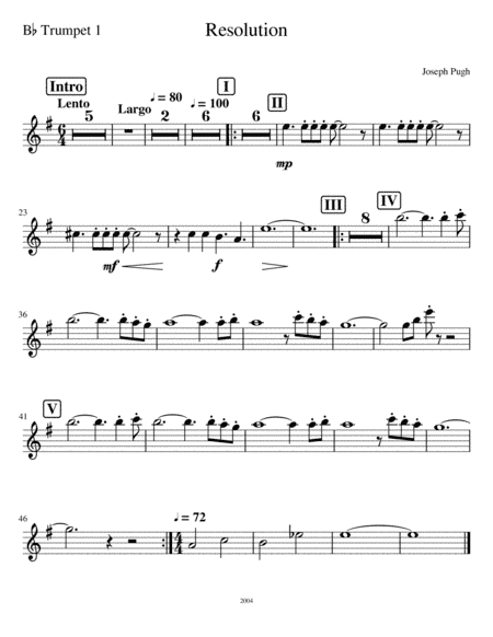 Resolution for Orchestra