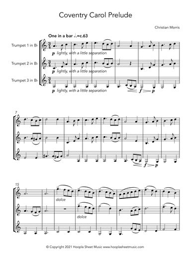 Coventry Carol Prelude (arr. Hoopla Sheet Music)