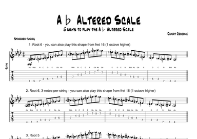 Ab Altered Scale (5 Ways to Play)