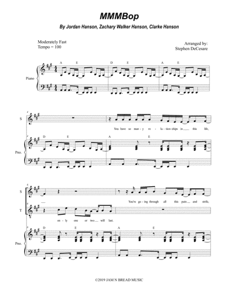 Mmm Bop (arr. Stephen DeCesare)