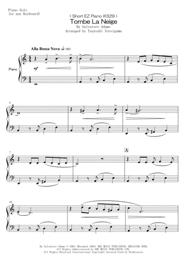 Tombe La Neige (arr. Tsuyoshi Yoroiguma)