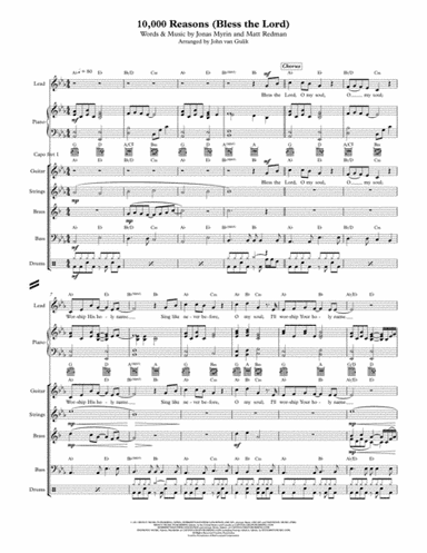 10,000 Reasons (Bless The Lord) (arr. John van Gulik)
