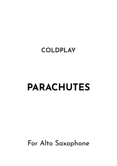 Parachutes (arr. Jireh J.)