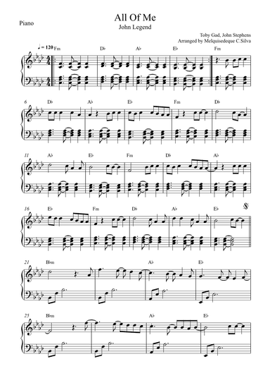 All Of Me (arr. Melquisedeque C.Silva)