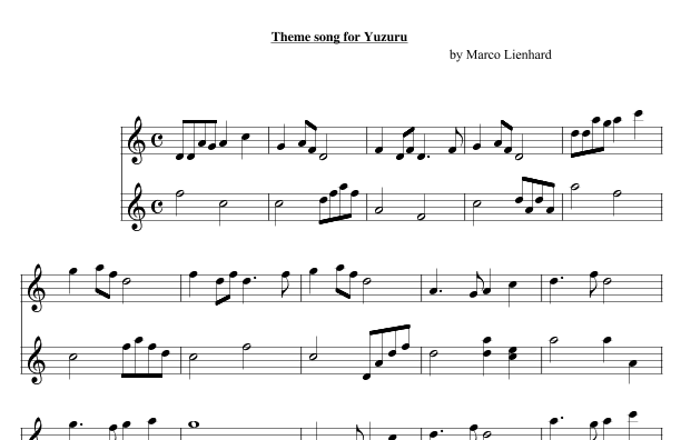 Yuzuru - theme song