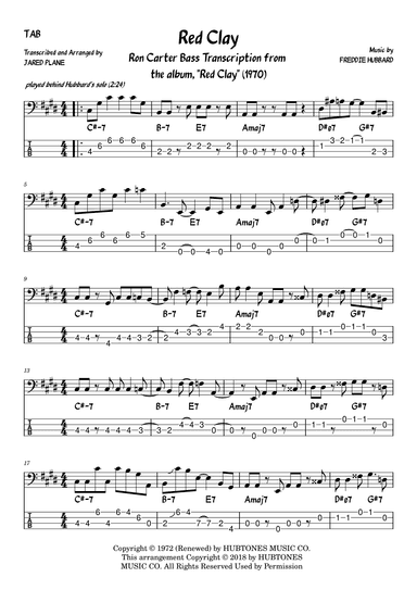 Red Clay (arr. Jared Plane)