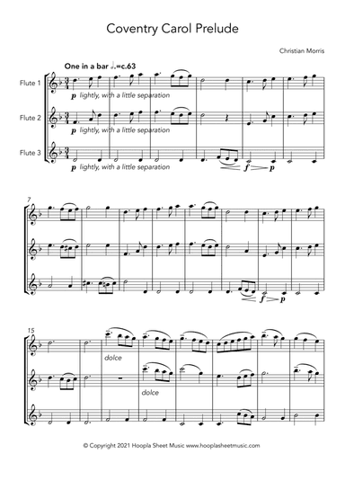 Coventry Carol Prelude (arr. Hoopla Sheet Music)