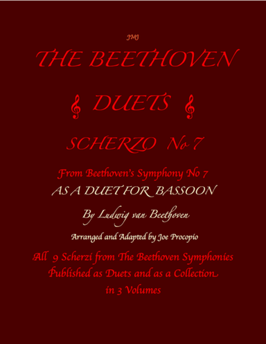 The Beethoven Duets For Bassoon Scherzo No. 7 (arr. Joe Procopio)