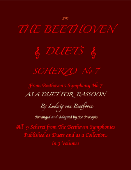 The Beethoven Duets For Bassoon Scherzo No. 7 (arr. Joe Procopio)