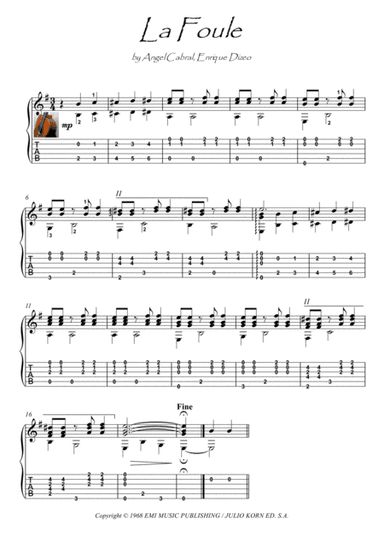 La Foule (arr. PianoSheetNow)