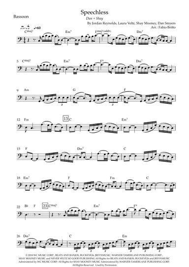 Speechless (arr. Fabio Britto)