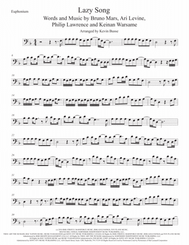 The Lazy Song (arr. Kevin Busse)