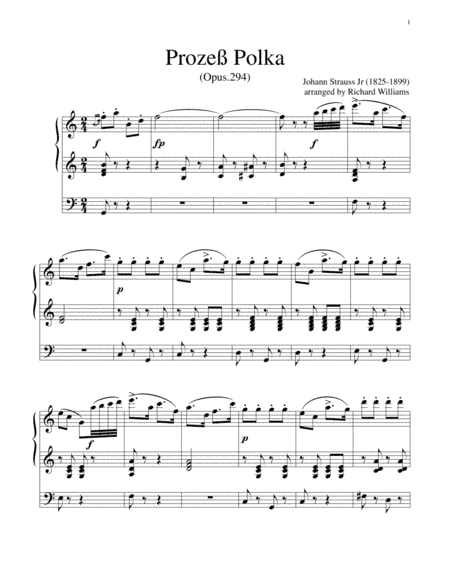 Prozess Polka (arr. Richard Williams)