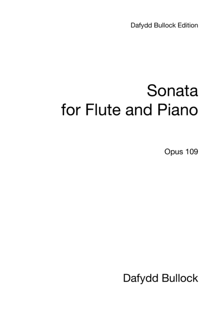 Sonata for Flute and Piano