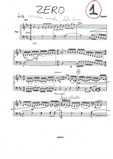 ZERO PIANO SOLO 2011