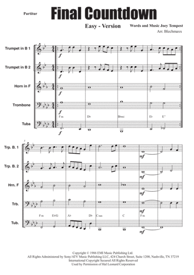 Final Countdown (arr. Blechmaxx)