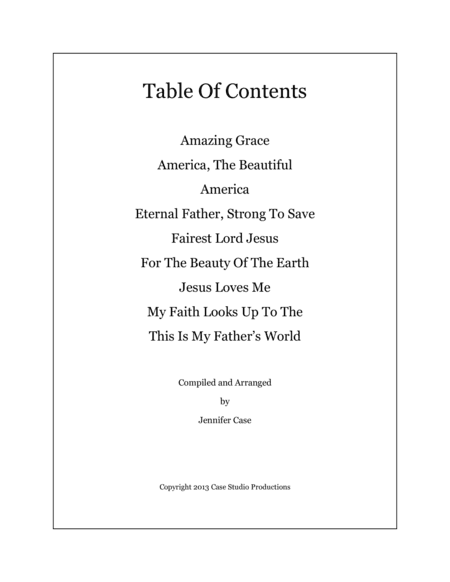 Hymns For Guitar Trio book I (arr. Case Studio Productions)